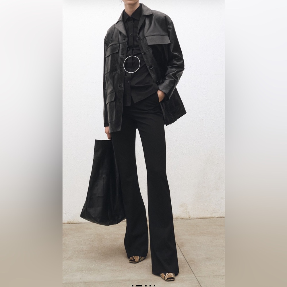 MANGO FLARED SUIT PANTS WITH OPENINGS